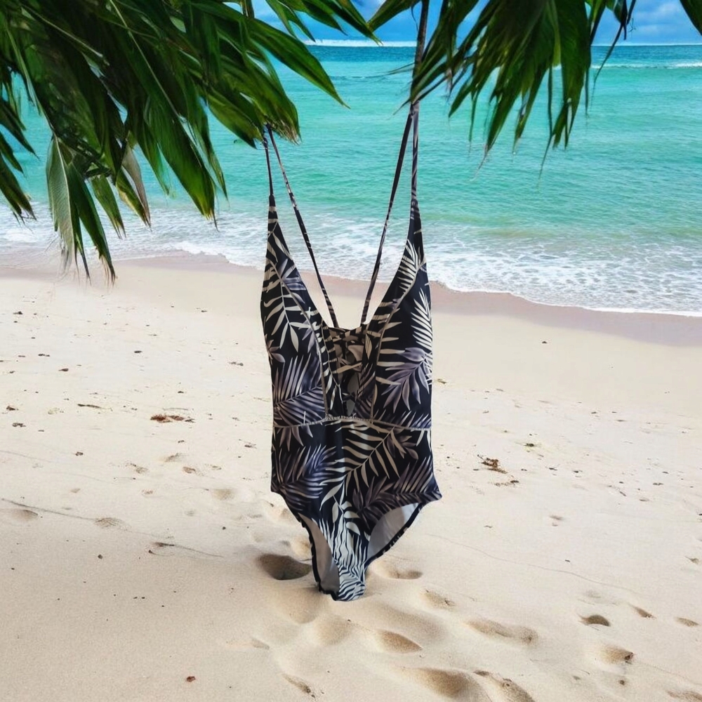 Go Coco 1 Pc Tropical Swimsuit Size L